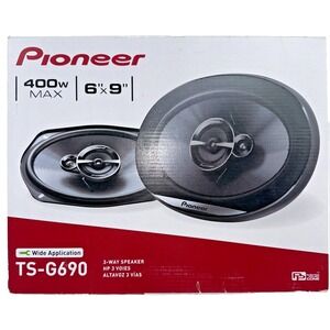 Pioneer TS-G690 6" x 9" 3-way Speakers 400 W Max Wide application NEW & SEALED